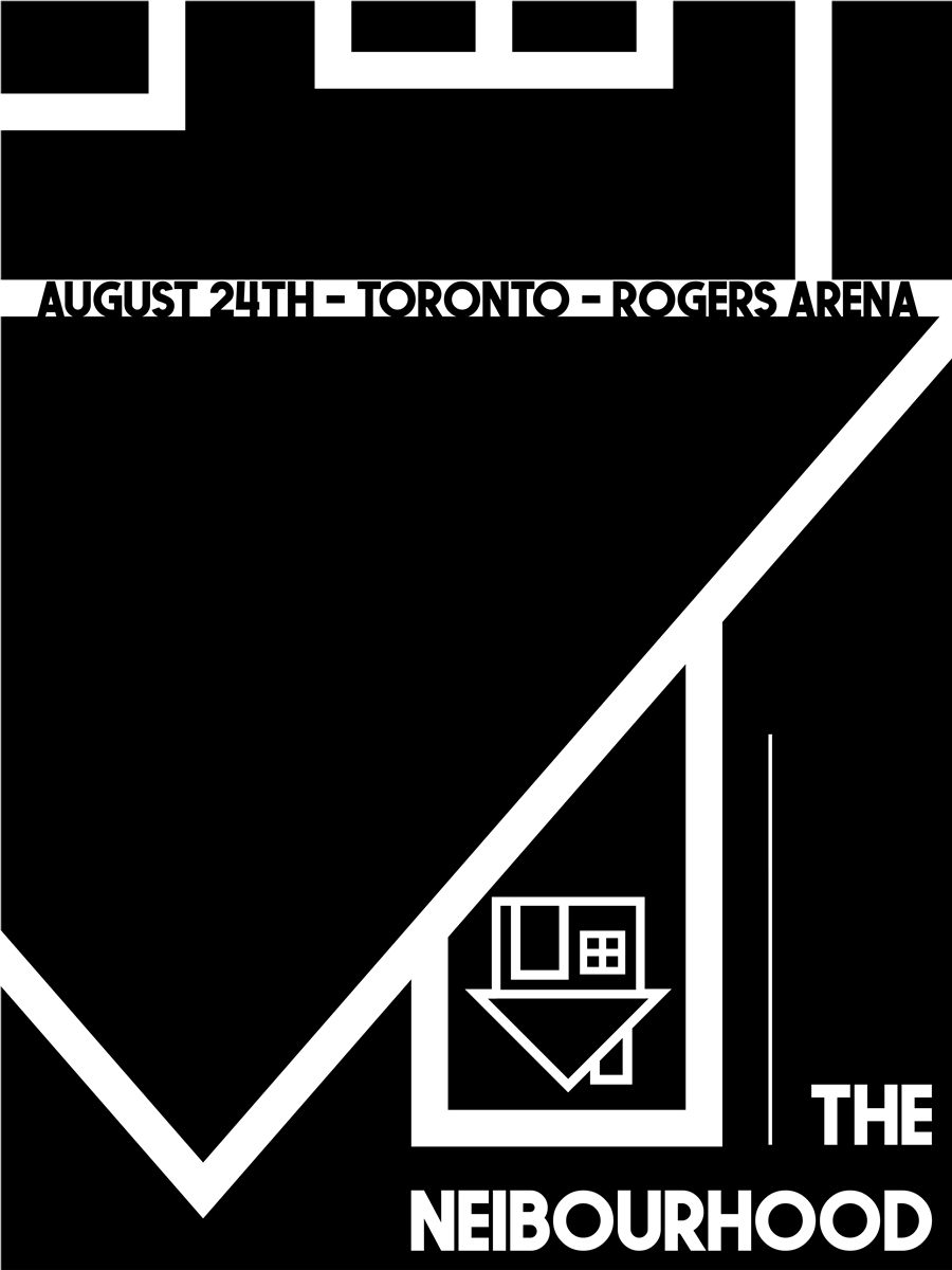 Neighbourhood geometric poster detail